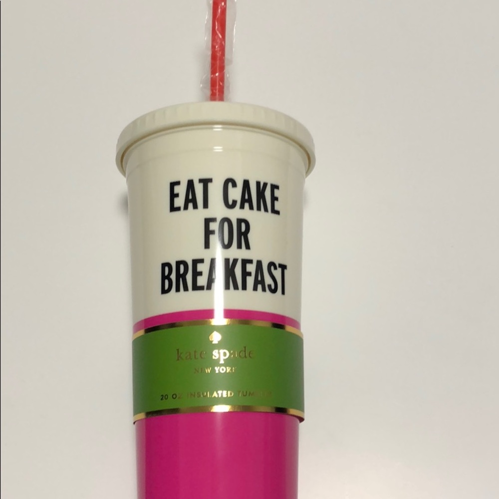 Kate spade 20oz tumbler with straw